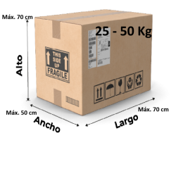 Envío paquete Máx. 50Kg