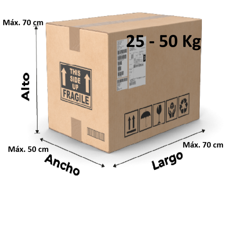 Envío paquete Máx. 50Kg
